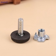 [miqin] 20Pcs M6 Thread Adjustable Furniture Levelers Screw In Chair Feet Durable Easy To Use Adjust
