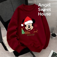 (24 Hours Delivery) Angel Official oversize Modern Round Neck Shirt Plus Size Korean Long-Sleeved Lo
