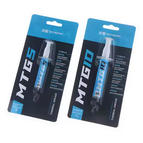 1Set Syringe MTG5/MTG10 Thermal Conductive Grease Paste 14.3W/mk 5g/10g For Grease Desktop Computer