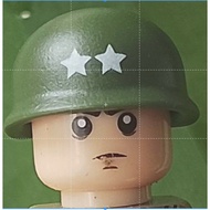 WW 2 American Army helmet (Plastic toy and less than 1.3 cm) l