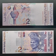1Set2pcsRunningNumbers DR9462793-794 100%New Malaysia S10 RM2 Ali Center Ali Abul Hassan Duit Lama
