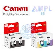 Genuine Canon PG-47 Black | Canon CL-57 Color Original ink cartridge | E400/410/460/470/480/3170/337