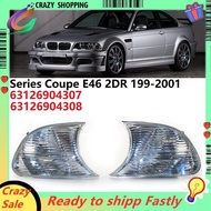 Clear Marker Signal Blinker Corner Parking Light Lamp for - E46 3 Series Coupe 1999-2001 63126904307