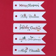 10Pcs/Pack Christmas White Hang Tag For Decorating XMAS Gift