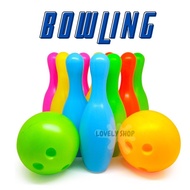 Children's TOYS BALL BOWLING SET COLORFUL BOWLING PIN BOWLING SET POUCH TOYS