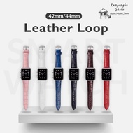 KL SEND Smart watch iWatch Leather Loop Strap 42/44mm For Smart Watch Series 5 T500 T5 T5S