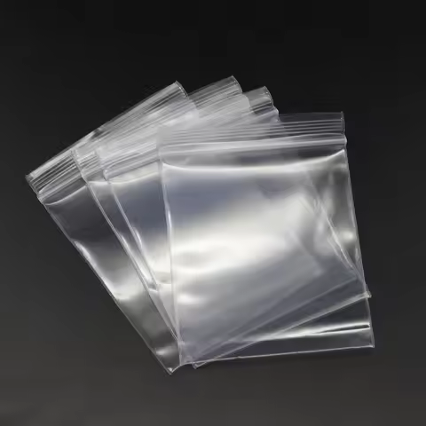 30-100Pcs/pack 4*6/5*7/6*8/7*10cm Thick Plastic Poly Clear Bags Jewelry Packaging Lock Zipped Reclos