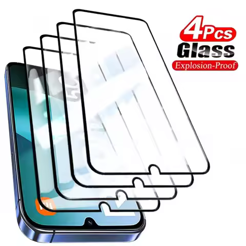4PCS Screen Protector for Xiaomi Redmi 15C 14C 13C 12C 15 13 12 Turbo 4 Protective Tempered Glass on