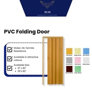 ECO HARDWARE PVC Folding Door/Pintu Lipat Toilet Bilik Air Tandas 31”x82"