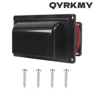 QYRKMY 12V Ventilation Fan, Black Plastic Housing Dual Fan RV Side Exhaust Fan, Durable DC12V Rated 