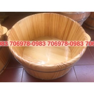 Wooden Pots Soaked In Buttocks With Rim: 55x27cm (Imported Wood Is Produced At The Factory To Ensure