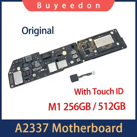 Original A2337 Logic Board with Touch ID 8G 256GB 512GB For Macbook Air Retina 13" M1 A2337 Motherbo
