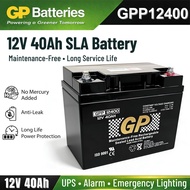 ORIGINAL GP 12V 40Ah Rechargeable Sealed Lead Acid Battery - GPP12400 GP Back Up Battery 12V40AH Rec