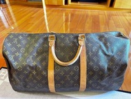 LV Keepall 55 背帶款 行李袋 Louis Vuitton 波士頓 肩背帶