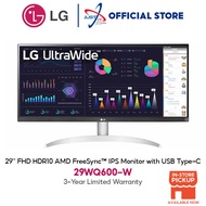 LG 29WQ600 29" ULTRAWIDE MONITOR ( 29" IPS WFHD / 100HZ / 5MS / HDR 10 / AMD FREESYNC / HD MI + DP )