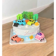 Fake cakes, car cakes for bakery display