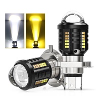 Universal H4 H6 BA20D Motorcycle LED Headlight with Lens Scooter Fog Lights H4 LED