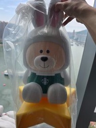 Starbucks Line friends 兔仔燈擺設連星星底座