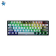 AULA F3261 61 Keys Wired Mechanical Keyboard RGB Hot Swappable Compact Gaming Keyboards Black Grey K