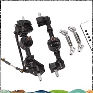 Super 2Pcs Front and Rear Portal Axle with Metal Drive Shaft for C14 C24 C24-1 C34 C44 B14 B24 1/16 