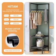 GANTUNGAN Multipurpose Corner Hanger Rack, Clothes Hanger Rack, Multipurpose Rack, Corner Clothes Ha