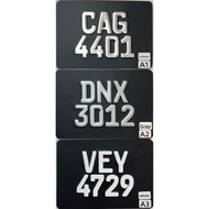 MOTOR NOMBOR PLATE BESI KETUK | FONT EURO STYLE - [PLAT BESI | PLAT ALUMINUM | MOTOR]