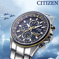 CITIZEN 6-Pin Pilot World Chronograph Blue Angel Men's Fashion Sports Multifunction Calendar Watch