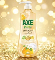 橙色(1000g/泵裝)斧頭牌 AXE Plus 三重功效洗潔精橙花 洗潔精 #高效去油