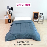 TULIP ชุดเครื่องนอน ผ้าปูที่นอน ผ้านวม รุ่น TULIP CHIC อัดลาย CHIC M06 สัมผัสนุ่ม สบายสไตล์มินิมอล