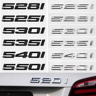3D ABS Letters Logo Badge Emblem Car Rear Trunk Sticker For BMW 5 Series 520i 525i 528i 530i 535i 54