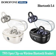 BOROFONE FQ5คลิปเปิดหูฟัง TWS ชุดหูฟังบลูทูธไร้สาย BT5.4หูฟังสเตอริโอขณะเล่นกีฬาต่างหูแบบหนีบที่เปิด