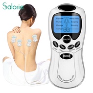 Salorie 2/4 Pads modes Electric Massager Tens unit Acupuncture Body Massage Digital Therapy Machine Back Neck Foot Healthy Care (English manual)