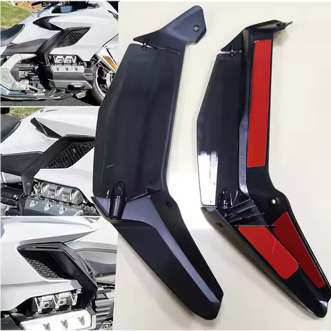 Black Side Wing Windshield Adjustable Air Deflector 2018-2023 For Honda Gold Wing GL1800 GL1800D Tou