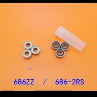 Deep Groove Ball Ball Bearing S686ZZ 686ZZ 686-2RS 180086 6*13*5