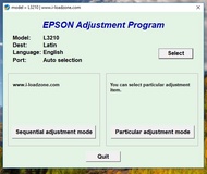 โปรแกรมเครียร์ซับหมึก Adjustment EPSON L3210/L3215/L3256/L3250/L5290