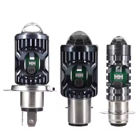 H4 BA20D P15D Motorcycle Headlight 12V-80V LED Len Projector Light E-bike 6000k High-Bright Bulb DRL