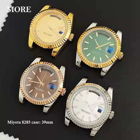 39mm Miyota 8285 case 31mm Dial stainless steel sapphire glass case suitable for 31mm Dial 8285 move
