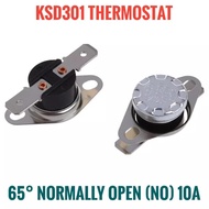 KSD301 Thermostat Switch 65° NO Normally Open 10A 250V