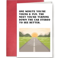 [Coisíní] Humor Getting Older Card for Men Woman, Funny Birthday Card for Friends, Rude 50th 60th 70