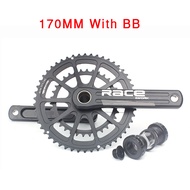 จานหน้าจักรยานถนนที่มีน้ำหนักเบามากชุดข้อเหวี่ยงจักรยาน170/172.5/175มม. 50-34ตัน/52-36ตัน/53-39ตันโซ