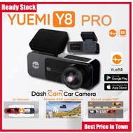 XiaoMi | Mi Ecosystem Yuemi Y8 Pro Dash Cam Front And Rear Car Recorder 4K 1080P App Control G-Senso