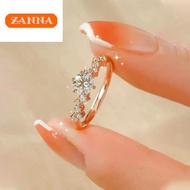 silver original italy 925 Star wish full diamond zircon ring for women gift