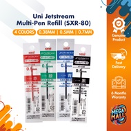 Uni Jetstream Multi-Pen Refill (SXR-80) - Versatile Writing Instrument with Hybrid Ink Formula | Available in 3 Tip Size