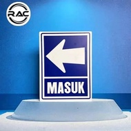 Acrylic Sign Sign 2MM Acrylic Sign biru