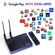 H96 MAX V58 Set Top Box Bluetooth-compatible 5.0 Android TV Set Top Box Free Internet Searching Media Player Receiver