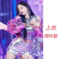 Aespa เด็กผู้หญิง กลุ่ม Liu ZhiMin Supernova เสื้อผ้าประสิทธิภาพสไตล์เดียวกันเทคโนโลยีในอนาคตแจ๊สชุด