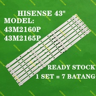 43M2160P 43M2165P HISENSE 43 INCH LED TV BACKLIGHT ( LAMPU TV ) 43M2160 43M2165P
