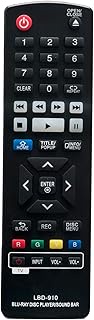 Beyution LBD-910 Replace Remote Control Fit for LG DVD Blu-ray Player BP-330 BP-530 BP-135 BP-300 BP