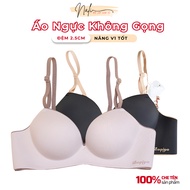 Rimless Padded Bra with 3cm Lifting Hand Pads Soft Anti-Show Latex Nali do lot gia si 437