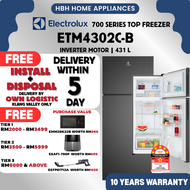 [FREE BASIC INSTALL] Electrolux ETM4302C-B 431L| ETM5002C-B 503L AI AutoSense 700 Series top freezer